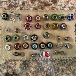 Charm Collection with Multicolor and Sterling Beads/Charms